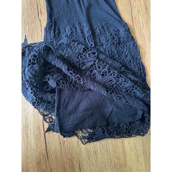 Free People Black Lace Nora Dress Size Small XSmall - Picture 7 of 8